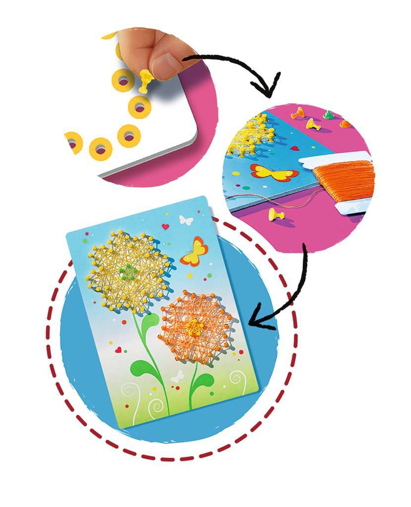 BeCreative - Fadenbilder Schmetterlinge