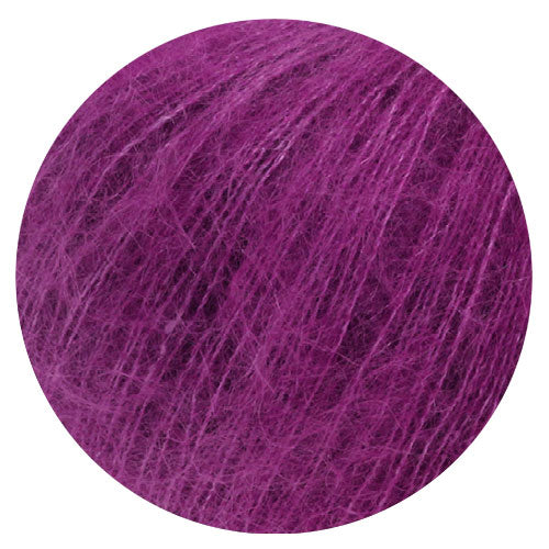 Silkhair purpurrot