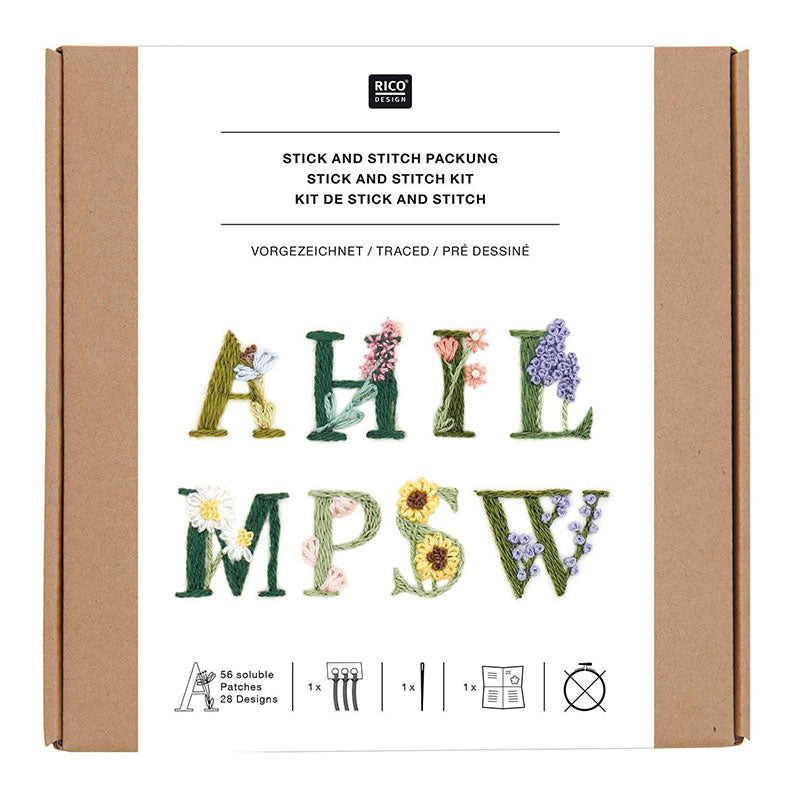 Stick & Stitch "Blumenalphabet"