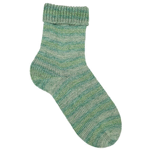 Feinstrumpf Cotton Stretch wiese color