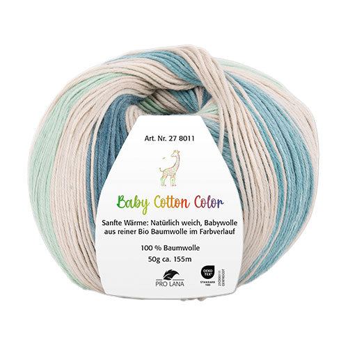 Baby Cotton Color natur-petrol