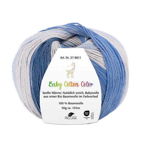 Baby Cotton Color hellgrau-blau