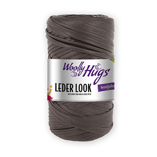 Woolly Hugs Leder Look mud