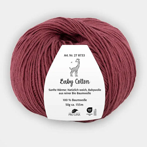 Baby Cotton burgund
