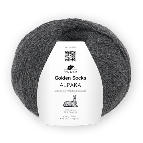 G.S. Alpaka dunkelgrau meliert