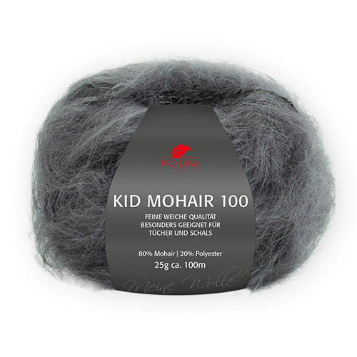 Kid Mohair 100 anthrazit