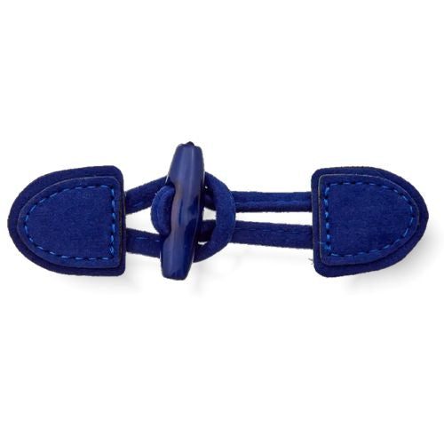 Knebelknopfverschluss blau