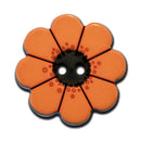Blumenknopf orange 18mm