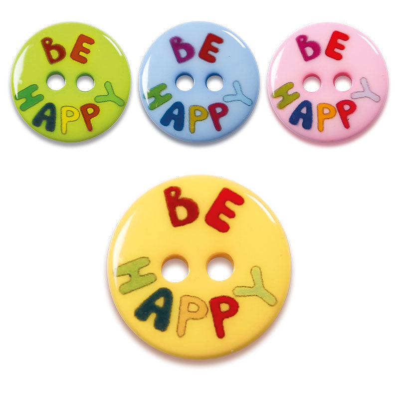 Knöpfe "Be Happy"