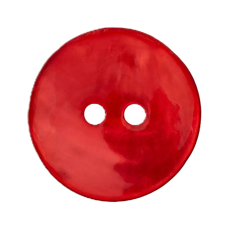 Perlmuttknopf rot 18mm
