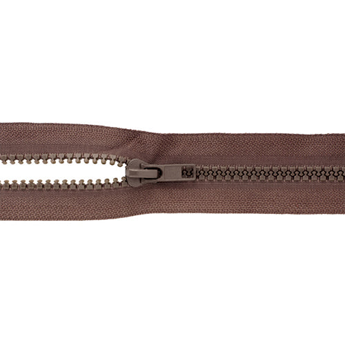 Reißverschluss braun 70cm