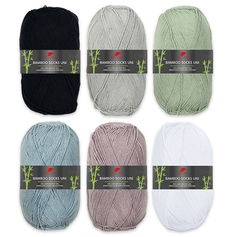 600 g Sparpaket "Bamboo Socks Uni"