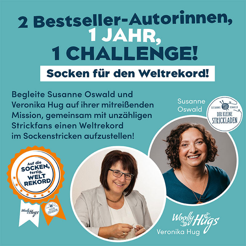 Buch "Socken Weltrekord - Woolly Hugs"