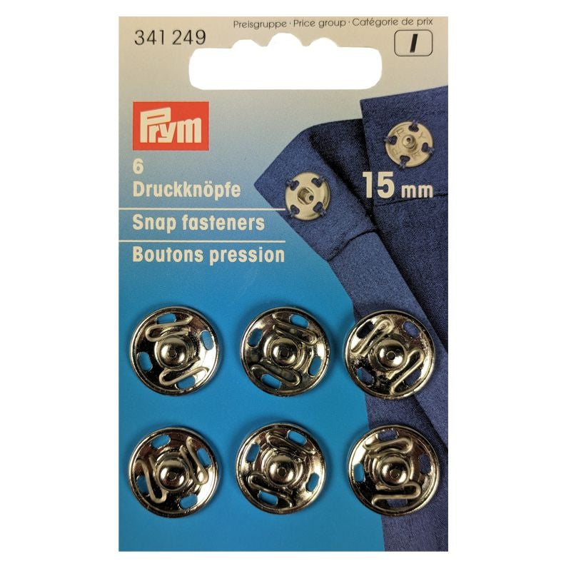 Annäh-Druckknöpfe 15 mm