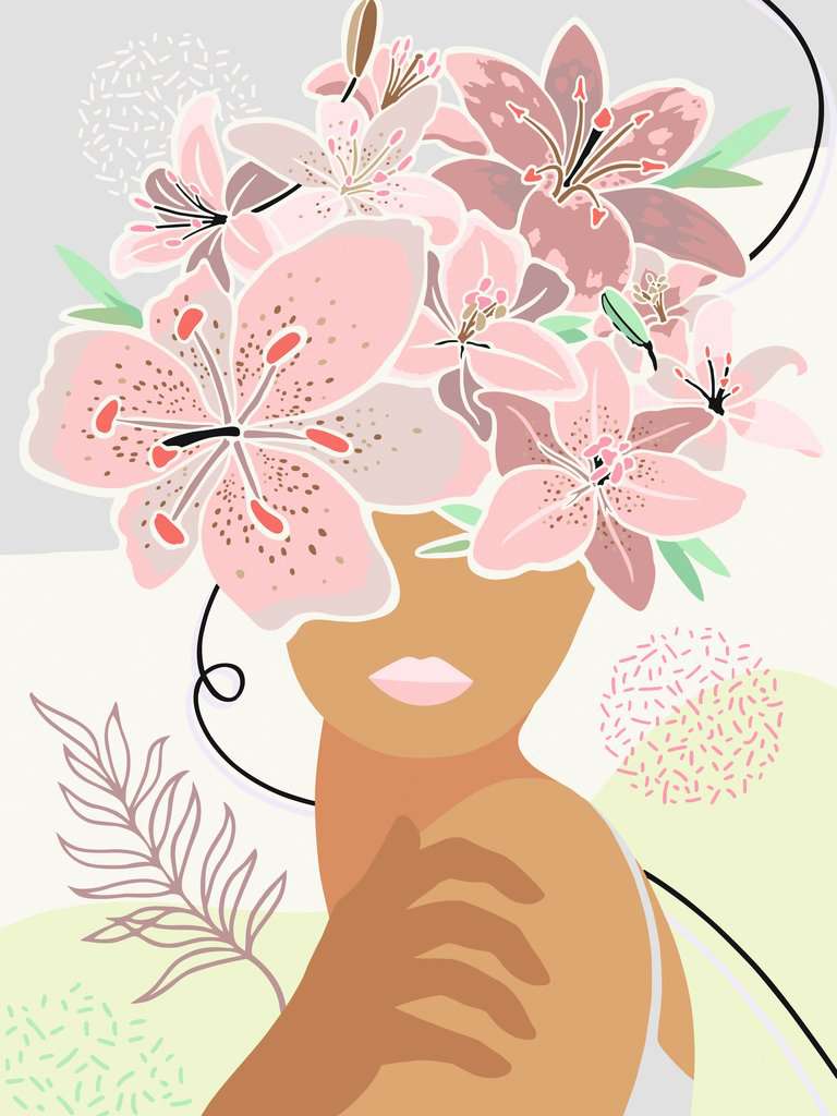 Malen nach Zahlen - Flowers on my mind