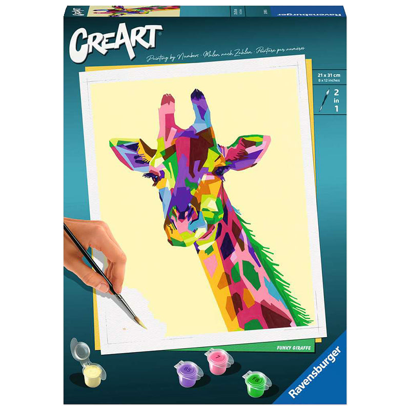 Malen nach Zahlen - Funky Giraffe