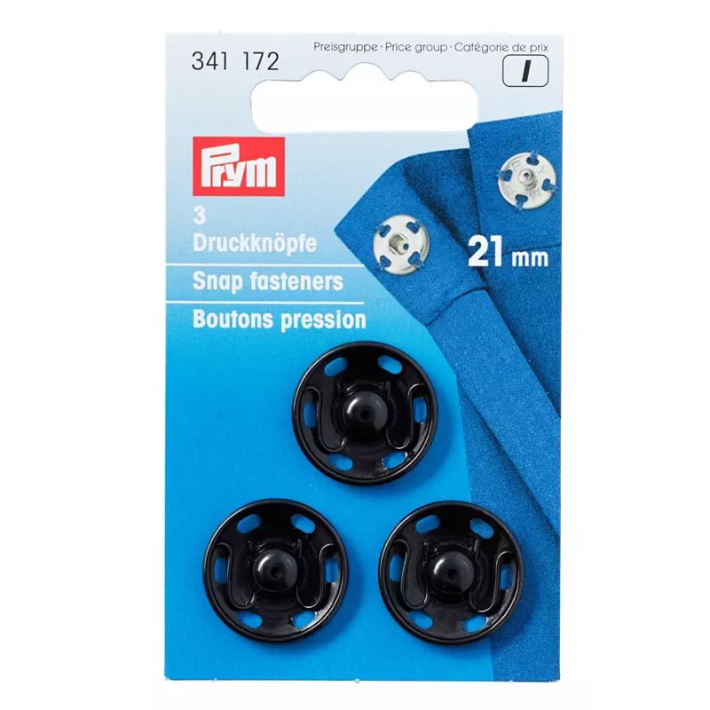 Annäh-Druckknöpfe MS 21mm