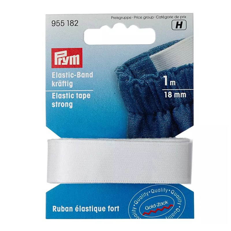 Elastic-Band kräftig 18 mm weiß