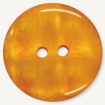 Zweilochknopf orange 15mm