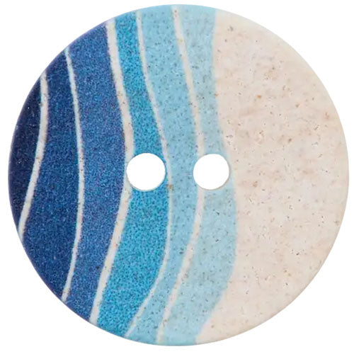 Wellenknopf blau 20mm