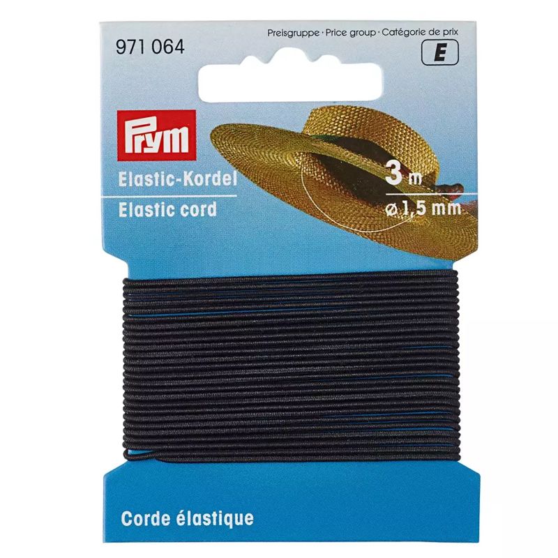 Elastic-Kordel 1,5mm schwarz