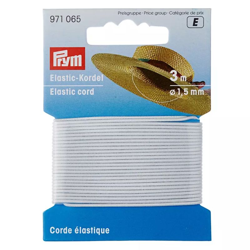 Elastic-Kordel 1,5mm weiß
