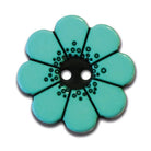 Blumenknopf türkis