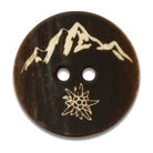 Hirschhornknopf "Gebirge" (Imitat)