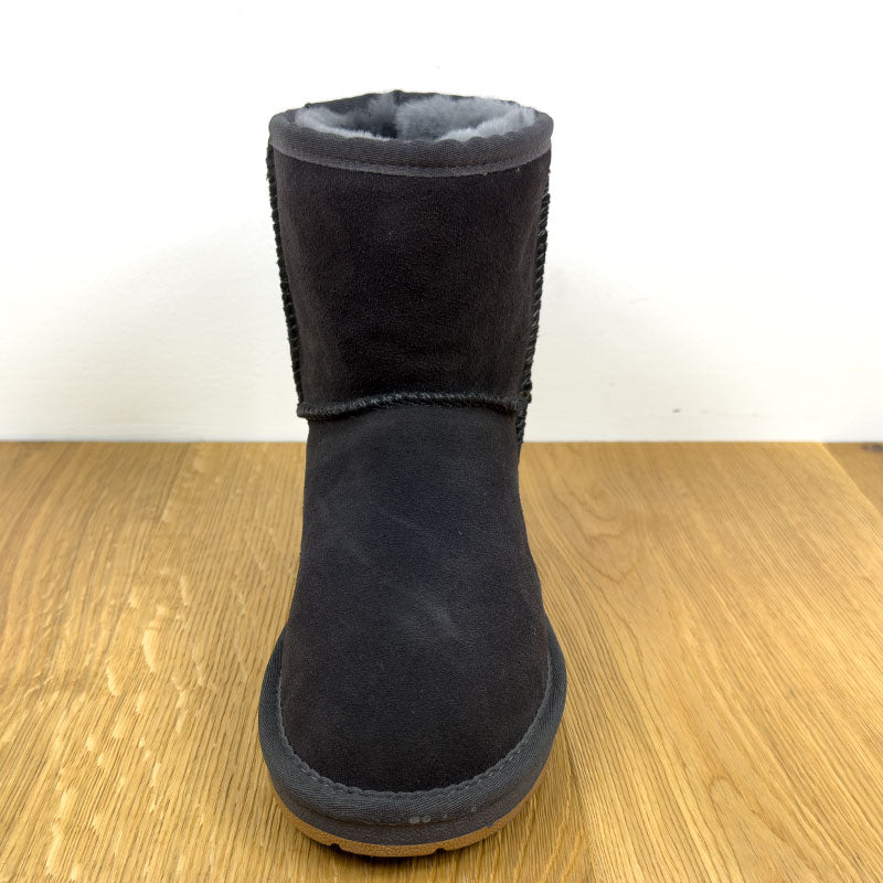 Lammfell-Boots Damen - anthrazit