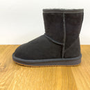 Lammfell-Boots Damen - anthrazit